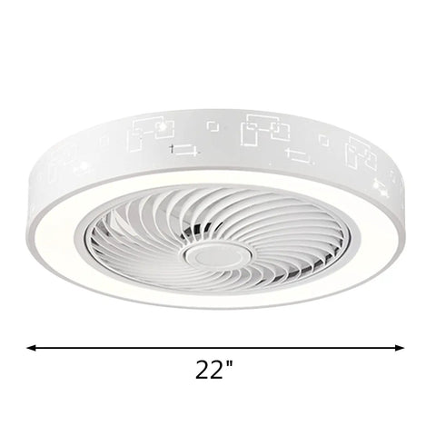 Low Profile Ceiling Fan With Light And Remote Control, Modern Flush Mount Smart Fan With 3 Light Color Modes And Multiple Speeds