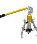 Pro Level Hydraulic Puller 5 Ton Capacity With Swappable Two And Three Claw Jaws Heavy Duty Bearing Hub Remover with yellow handle