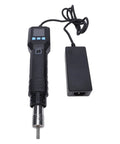 550W 2-In-1 Hot Air Rework Station With LCD Display Adjustable Temperature Auto Sleep Standby Soldering Kit shown with power adapter