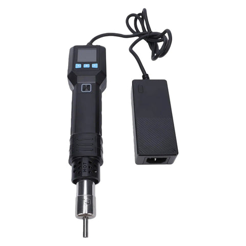 550W 2-In-1 Hot Air Rework Station With LCD Display Adjustable Temperature Auto Sleep Standby Soldering Kit shown with power adapter