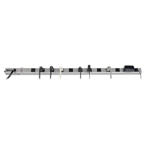 Heavy Duty 12 Outlet Surge Protector Power Strip With 15 Foot Cord, Metal Enclosure, 2400W 120V 20A, Resettable Breaker, UL Listed