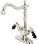 Duchess Vessel Sink Faucet Polished Nickel Deck Mount 1 Or 3 Hole Install Drip Free Ceramic Disc Cartridge 1.2 GPM At 60 PSI Brass Construction