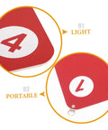 Close-up of Two Pack Dual Sided Fencing Target For Home Use Sturdy Puncture Resistant Training Accessory