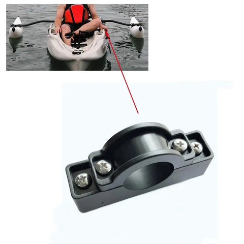 Set Of 2 Inflatable Outrigger Stabilizer Rod Holders For Kayaks And Sit On Top Boats, Easy Install Motor Bracket Attachments
