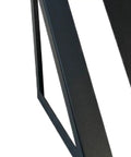 Detailed corner view of Heavy Duty Power Tool Organizer Rack For Circular Saws And Tools Wall Mounted Hanger in black steel