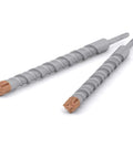 Pair of SDS Plus rotary hammer drill bits, 1-3/8-in diameter, gray with orange tips, for concrete masonry anchoring.