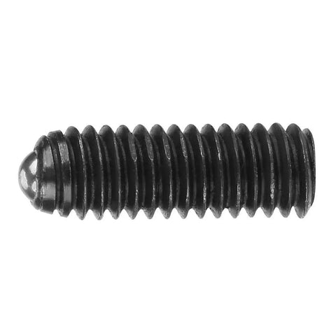 Pack Of Ten M4 X 12mm Hex Socket Carbon Steel Ball Spring Plungers Built Tough For Real Shop Jobs And Heavy Clamps Rock Solid Detent Pins That Lock In Place And Never Let You Down showing a single hex ball spring plunger with threaded body.