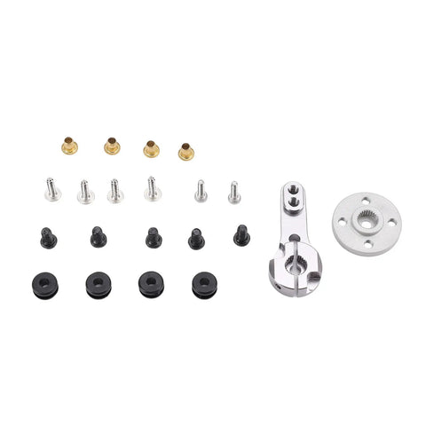 Heavy Duty 180 Degree Brushless Servo Delivering Beast Mode 45kg Coreless Motor Power And Full Steel Gears Built Tough For Heavy Duty RC Cars hardware components and screws arrangement