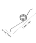 4 Pieces Heavy Duty Metal Torsional Spring Parts For Trash Can Lid Replacement, stainless steel spring with size dimensions shown