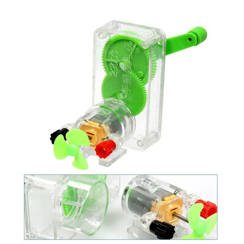 Plastic gearbox with green propeller in Hands On Basic Electricity And Magnetism Lab Kit For High School Students Real World Electronics Discovery Circuits And Electromagnetism Experiments Now.