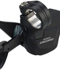 Deore 10 Speed Rapidfire Plus Right Rear Shift Lever With Optical Gear Indicator and 2 Way Release, side view