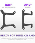 Intel and AMD mounting brackets for Solid 360 Mm Aio Cpu Cooler Offering Punchy Rgb Vibes For Competitive Gamers.