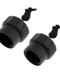 Ultra Lightweight Scuba Tank Valve Plug With Lanyard For DIN 200 Bar Or 300 Bar Regulators, Slick Two Pack Replacement Dust Plug Protectors