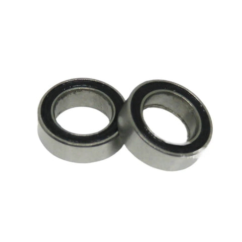 Two miniature ball bearings 3x8x3 MR83 2RS rubber sealed for tiny motors and hobby projects, ultra smooth spin, low friction, dust shielded