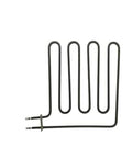 Heavy Duty 220V 2KW Tubular Heating Element For Hot Air Oven And Sauna, black steel, multi-loop design for efficient heat.