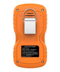 Back view of Ready To Use 4 Gas Detector With Electrochemical Sensors For LEL O2 CO H2S, showing clip and label details.