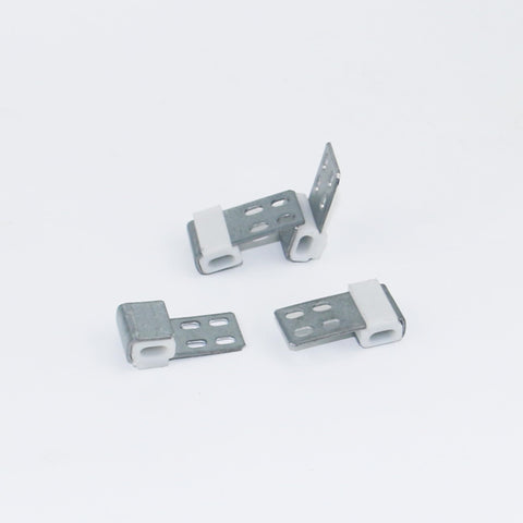 Heavy Duty Couch Spring Clips Furniture Upholstery Repair Kit Includes Eighty Sturdy Screws S Shaped Zig Zag Ek Fasteners in silver metal.