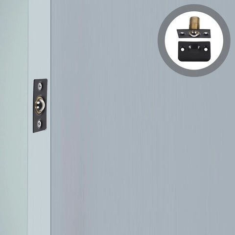 4 Pack Stainless Steel Adjustable Ball Latch With Strike Plate Invisible Door Catch on door frame