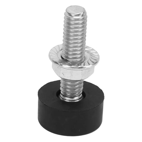 Upgrade Your 1967-1969 Camaro With This Durable Bumper Kit Featuring Heavy Duty Metal And Rubber Plugs. A Perfect Stopper Solution For Both Coupe And Convertible Models To Keep Your Ride Looking Sharp Without Worrying About Wear Or Tear In The Long Haul. metal bumper stop with rubber plug and threaded screw for Camaro bumper mount