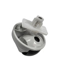 Omni-directional front caster wheel, white and black, for Roborock S7/S8 vacuum.