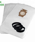 15 Pack Replacement Micron Magic HEPA Vacuum Cloth Bags OEM Quality Compatible With All Generation And Sentria Upright Vacuums Fits 204811 204814 Style F Includes 3 Belts