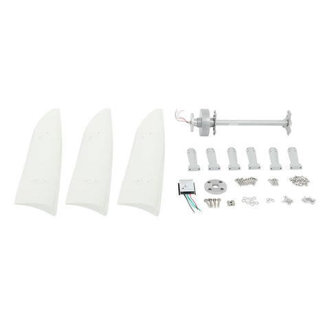 100W 12V Vertical Axis Wind Turbine Kit With 3 Blades And Controller Permanent Magnet Levitation Generator Marine Grade Durability For Boats High Efficiency Wind Power System For Grab And Go Power And Backup components