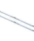Two Pack 450x17mm Drawer Slide Rails For Net Closet Systems Beefy Smooth Quiet Glide Heavy Duty Hardware Upgrade Fits Net Rail And Drawer Cabinets Easy Install Durable Steel Rails For Tools Furniture And Home Organization. Two steel drawer slide rails, 450x17mm, shown side by side.