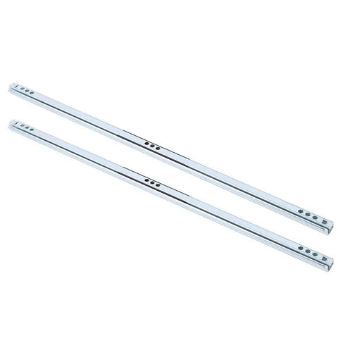 2 Pack Drawer Slides 450x17mm Heavy Duty Steel Ball Bearing Guide Rails For Cabinets And Closets pictured on white background