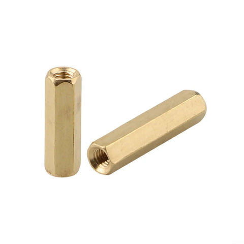 M3 Brass Standoff Spacer Kit With Hex Column Screws 120 Piece PC Build Dope Gear Brass And Stainless Steel Silver Or Gold Finish Includes Male Female And Female Female Brass Standoffs For Easy Motherboard Mounting. Two brass hex standoffs