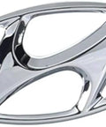 Hyundai Emblem 86300-4A910 OEM Direct Fit Hood Badge Replacement, silver finish, factory style exterior emblem for Hyundai vehicles