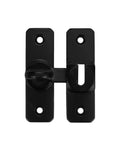 Heavy Duty 180 Degree Door Hinge For Interior And Exterior Use Built To Last With Smooth Silent Operation Tough Steel Construction High Traffic Ready Easy Install No Nonsense Longevity For Home Office Or Shop Doors black steel hinge front view