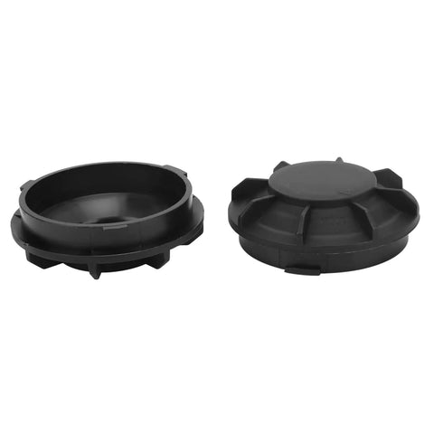 Headlight Dust Cap Direct Replacement For YZF R1 2006 2008 And CBR600F F4 1999 2000 shown open and closed, weatherproof plastic