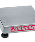 Workhorse Rectangular Scale Base Platform, 300 X 0.05 Lb Capacity NTEP Certified Industrial Weighing Stand, built tough stainless steel platform with black rubber feet.