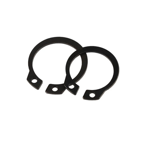 Two circlips from Heavy Duty C Clip Washers Kit 200 Pieces M6 To M20 With Internal And External Retaining Circlips Snap Rings