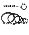 Grab A Sweet Deal On These Heavy Duty M6 To M150 Hole C Circlips Made From Tough 65 Manganese Steel For Your Next DIY Project And Home Repair Job With A Black Finish That Keeps Things Snapped Tight.