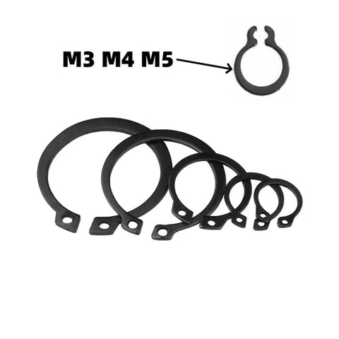 Grab A Sweet Deal On These Heavy Duty M6 To M150 Hole C Circlips Made From Tough 65 Manganese Steel For Your Next DIY Project And Home Repair Job With A Black Finish That Keeps Things Snapped Tight.