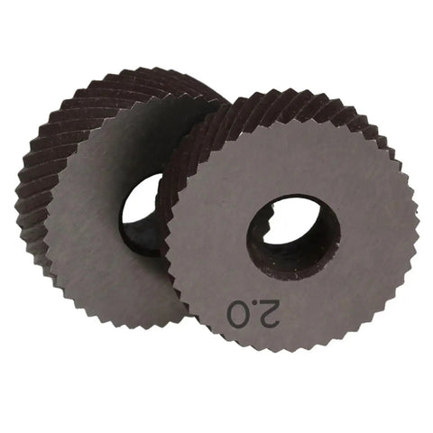 Heavy Duty Reticulated Knurling Wheel 1.8mm for Gear Shapers and Steel Lathe Knurling Tool, 2.0 marking visible, durable steel