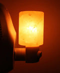 Two Pack Himalayan Salt Lamps Natural Crystal Glow Hand Carved Night Lights For Wall Or Desk, UL Listed Plug In