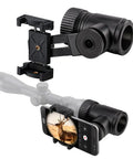 Dope Rifle Scope Camera Mount For Smartphones With All Aluminum Build And Tool Free Fast Lock Dual Viewing Angles For Hunting And Birding