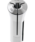 Close-up of a 7/16 inch collet from a 13 Piece R8 Collets Set, Precision Ground And Hardened, 1/8 To 7/8 Inch In 16ths, Fits Standard R8 Spindle.