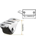 Heavy Duty Half Inch Mini Furniture Casters With Kickass Silent Glide Rubber Tires And Solid Steel Mounting Plates for desk repairs.