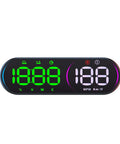 Top Shelf Head Up Display For Rivian R2 2026 Digital Speedometer Projector showing green digital speedometer gauge.