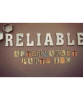Artistic signs spelling 'Reliable Aftermarket Parts Inc' on a wall.