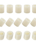 Pro Grade ABS Plastic Spacers 0.45 Inch OD 0.24 Inch ID 0.5 Inch Thick Unthreaded Standoff Bushings displayed in multiple angles