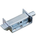 4 Inch Spring Press Push Pull Telescopic Latch Door Hinge For Industrial Cabinets And Equipment Impact Type Lock Zinc Blue Reverse Finish