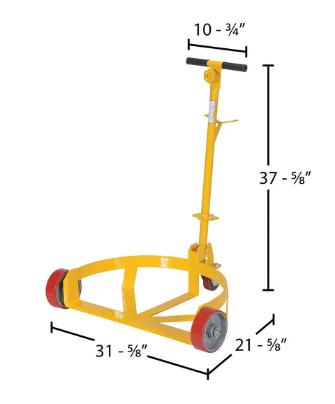 Heavy Duty Steel Low Profile Drum Dolly With Wear Resistant Polyurethane Wheels 1200 Lb Capacity Rugged Barrel Loader Moves Heavy Barrels Like A Champ For Any Warehouse