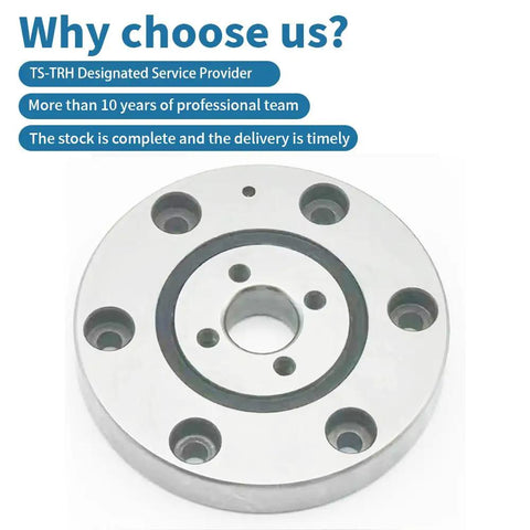 Premium Cross Roller Bearing Slewing Ring For Robotic Arms Built Tough For Heavy Duty Rotary Table Jobs Delivering Smooth Spin And Rock Solid Torque Across Serious Automation Builds, round metal component with central hole.