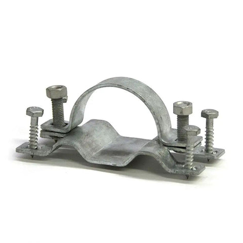 WAP-OZ Fence Brackets 12 Pack With Fasten-Ready Hardware showing galvanized steel bracket with pre-inserted screws