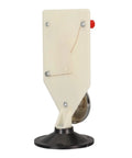Magnetic Electromagnet Demonstration Kit For Physics Class With Vertical Bell Mechanism and black base, side view