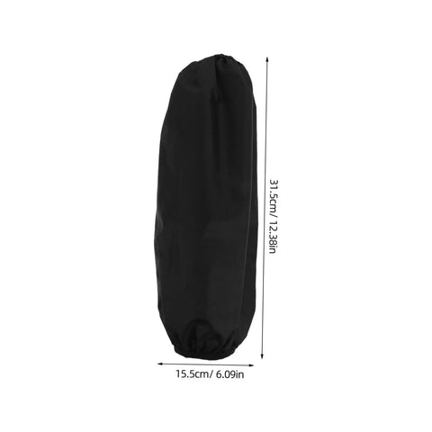 Oilproof Long Arm Sleeves For Men And Women With Heavy Duty Gunk Shielding, black protective cover, 12.38in long, 6.09in wide.